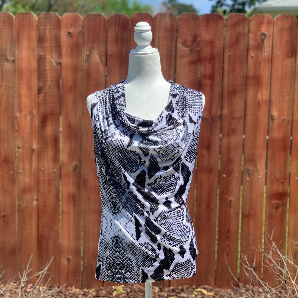 Black& white Snake Skin